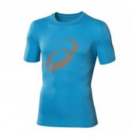 Camiseta Asics Graphic Top Atlantic Azul
