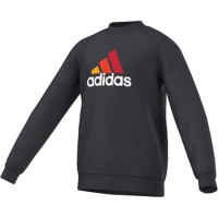 Sudadera Adidas Yb Ess L Negro/Rojsol